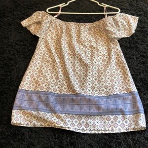 Off the Shoulder Shift Dress